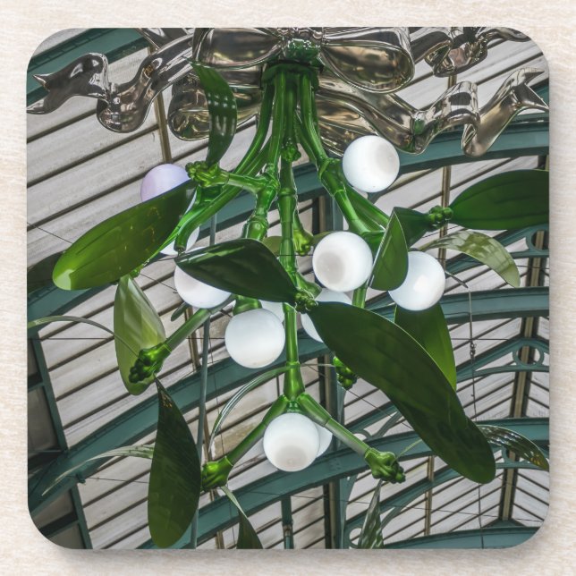 Porta-copo Portas copos quadradas Mistletoe chandelier (Frente)