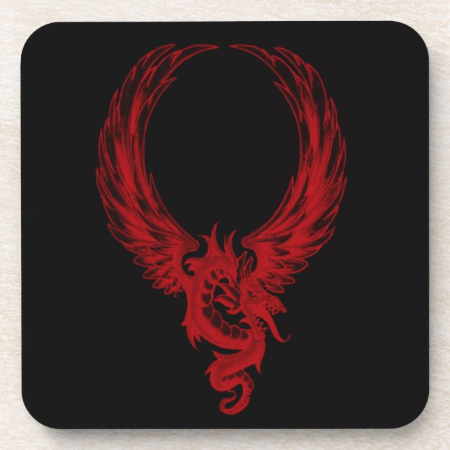 Porta-copo Portas copos Red Dragon Ryuu (Frente)