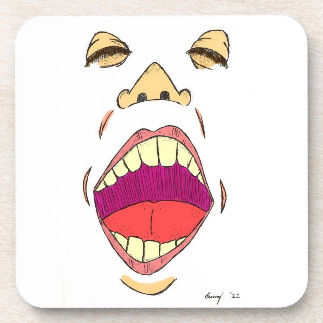 Porta-copo portas copos "Shout" - Conjunto 6 (Frente)