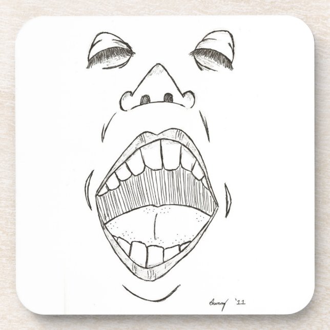 Porta-copo portas copos "Shout" - Conjunto 6 (Frente)