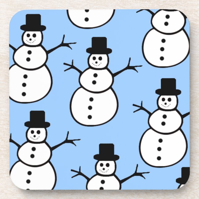 Porta-copo Portas copos Snowman (Frente)