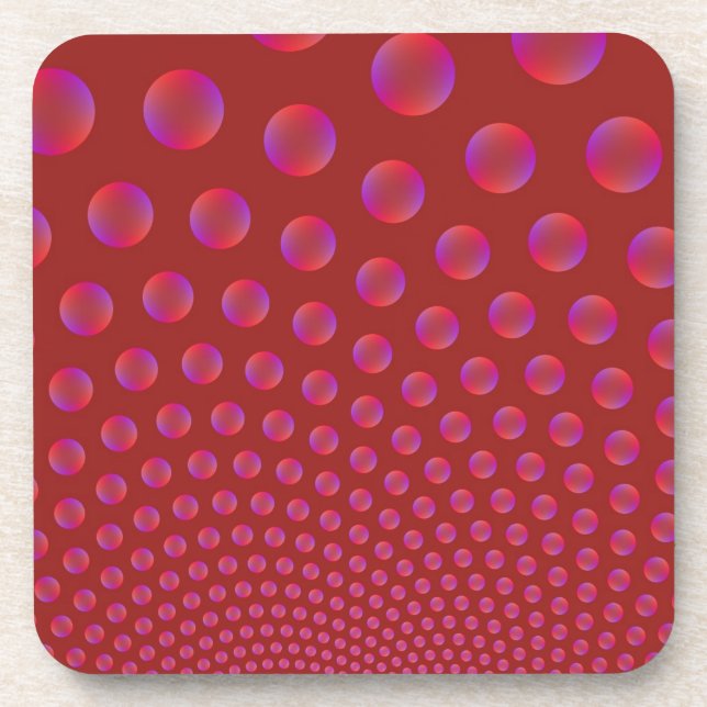 Porta-copo Portas copos Violet e Red Bubbles (Frente)