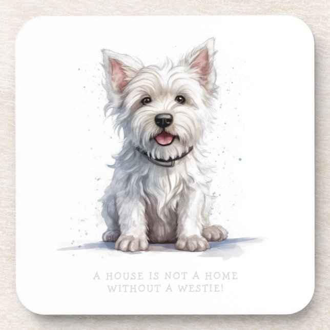 Porta-copo Portas copos Westie Cute Westie Westie (Frente)