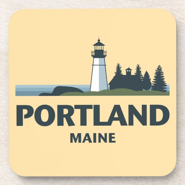 Porta-copo Portland Maine Estados Unidos (Frente)