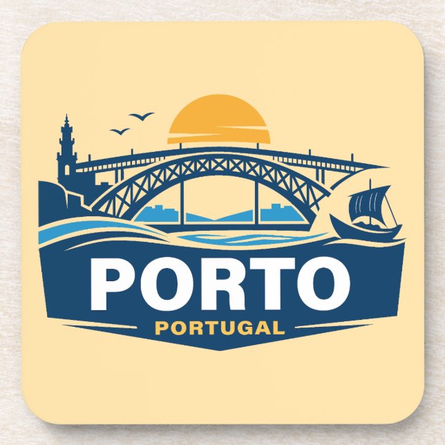 Porta-copo Porto Portugal Europe (Frente)