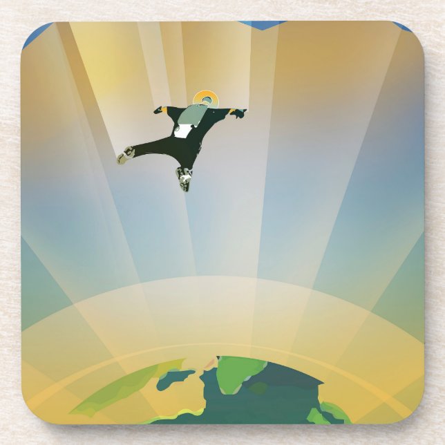 Porta-copo Poster De Espaço Retroativo - A Gravidade De Uma S (Frente)