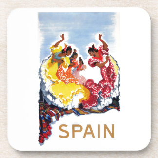 Porta-copo Poster de viagens dos dançarinos do Flamenco da