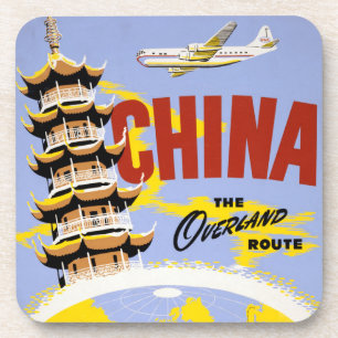 Porta-copo Poster de viagens Para Northwest Orient Airlines
