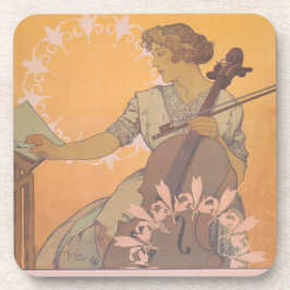Porta-copo Poster de Zdenka Cerny por Alphonse Mucha