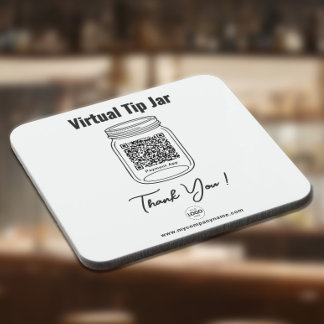 Porta-copo Pote de Gorjeta Virtual, Aplicativo de Pagamento c