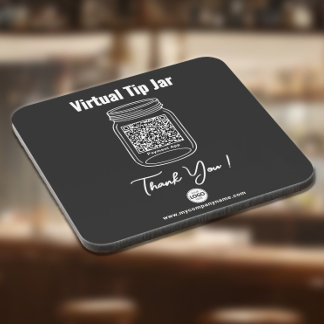 Porta-copo Pote de Gorjeta Virtual, App de Pagamento com Códi