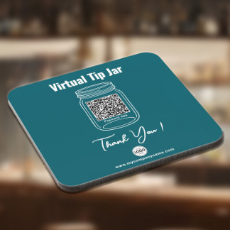 Porta-copo Pote de Gorjeta Virtual, App de Pagamento com Códi