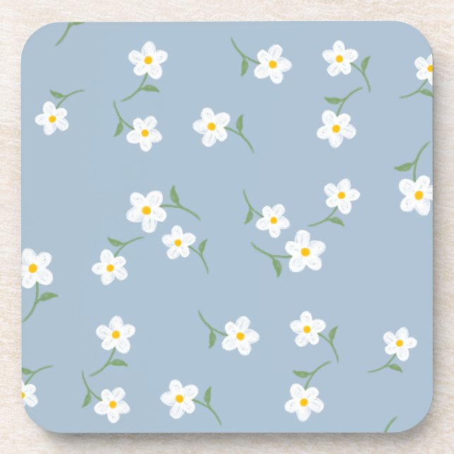 Porta-copo Poussiérela Margarida Coaster Floral | Botânico El (Frente)