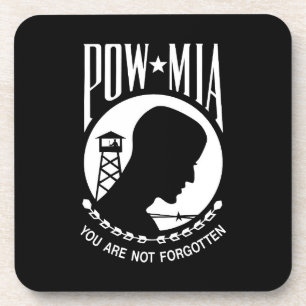 Porta-copo POW MIA American Military Heroes Prisoners of War