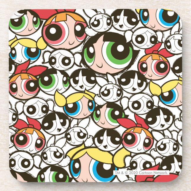 Porta-copo Powerpuff Girls Face Patterno (Frente)