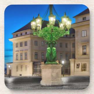 Porta-copo Prague Hradcany Lamp Night Hard Plastic Coaster