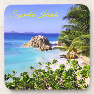 Porta-copo Praia das Ilhas Tropicais das Seychelles