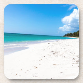 Porta-copo praia de Isla Saona no Caribe