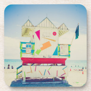 Porta-copo Praia sul da torre do Lifeguard, Miami