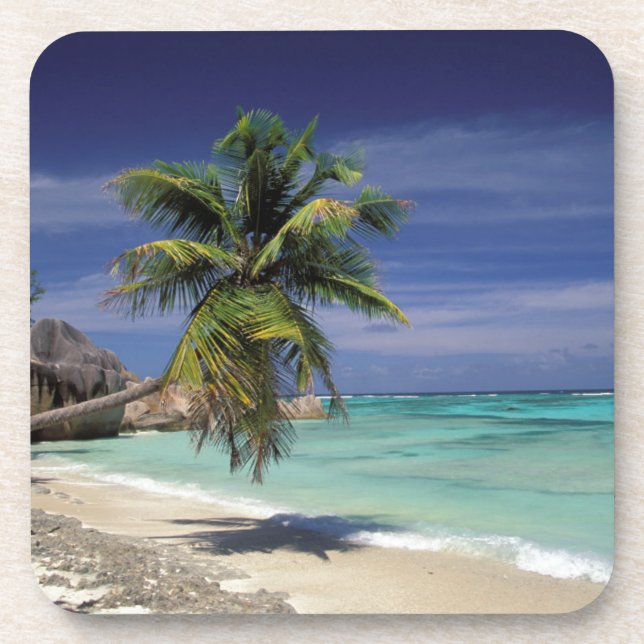 Porta-copo Praia Tropical, Anse Sourse D'Argent, La Digue (Frente)