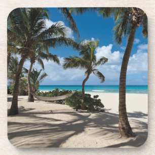 Porta-copo Praias Tropicais Anguilla Beach, Palm Tree