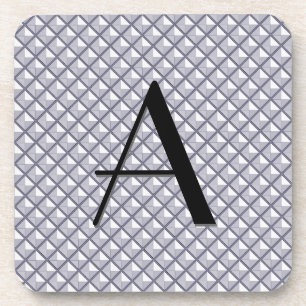 Porta-copo Prata, aspecto metálico, grelha estendida