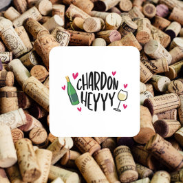 Porta-copo Pré-ppy Chardonnay Engraçado Coaster