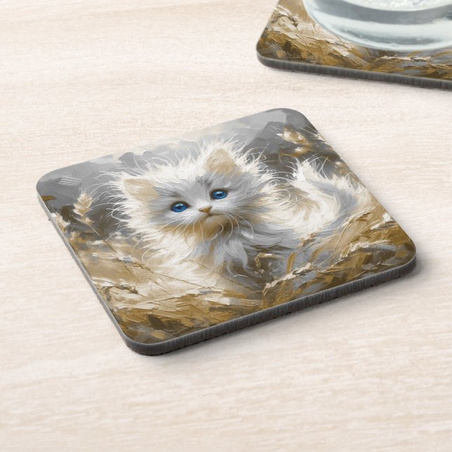 Porta-copo Precioso White Kitten (Left Side)