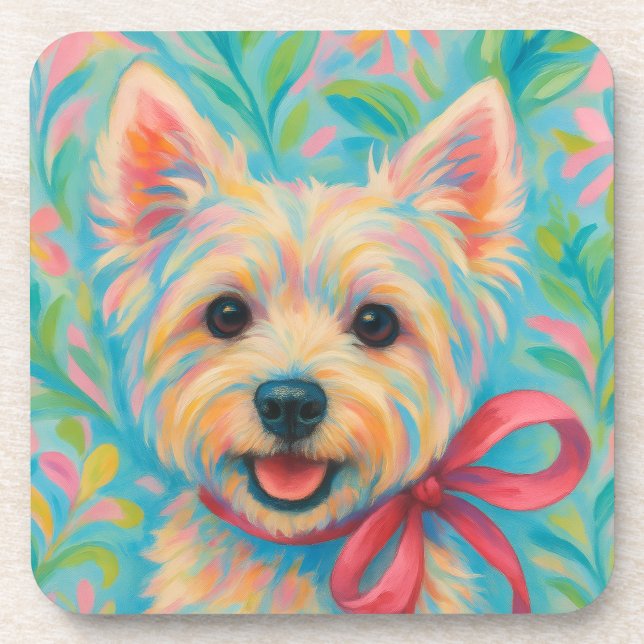 Porta-copo Preppy Westie (Frente)