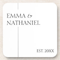 Presente de Casamento Nomes Personalizados Minimal