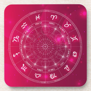Porta-copo Presente moderno de Astrologia Wheel zodiac