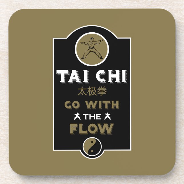 Porta-copo Presente para Praticante de Tai Chi (Frente)