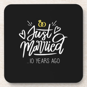 Porta-copo Presentes de Casamento 10.o Aniversário de Casam