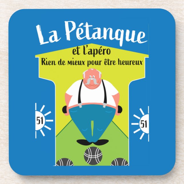 Porta-copo presentes engraçados de Pétanque (Frente)