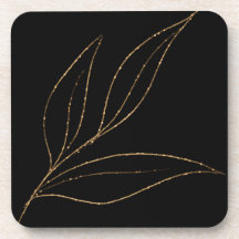 Preto e Dourado Elegante