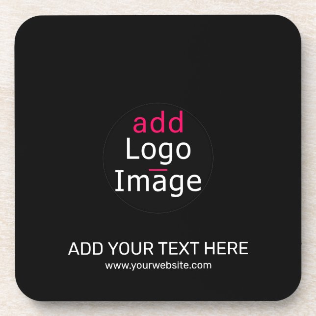 Porta-copo Preto Personalizado Profissional Extravagante (Frente)