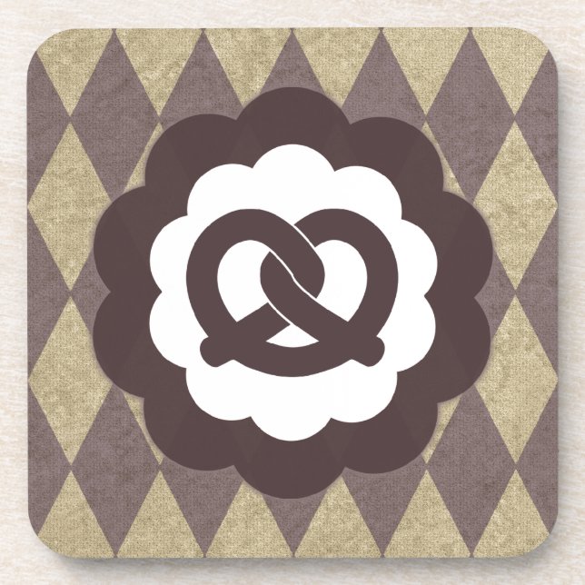 Porta-copo pretzel vintage (Frente)