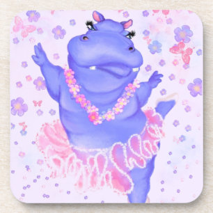 Porta-copo Prima Ballerina Hippo - Dançarina Feliz