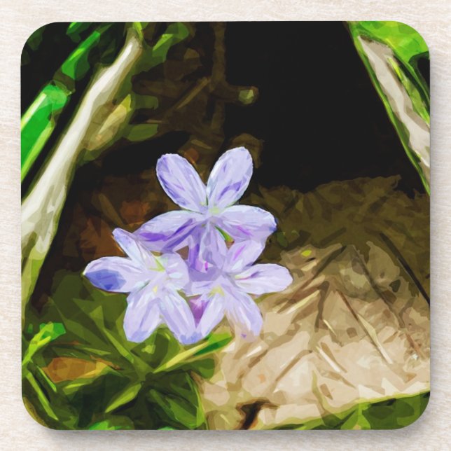 Porta-copo Primavera Beleza a Abstrato de flor selvagem Impre (Frente)