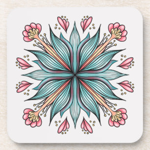 Porta-copo Primavera Blooms: geométrico
