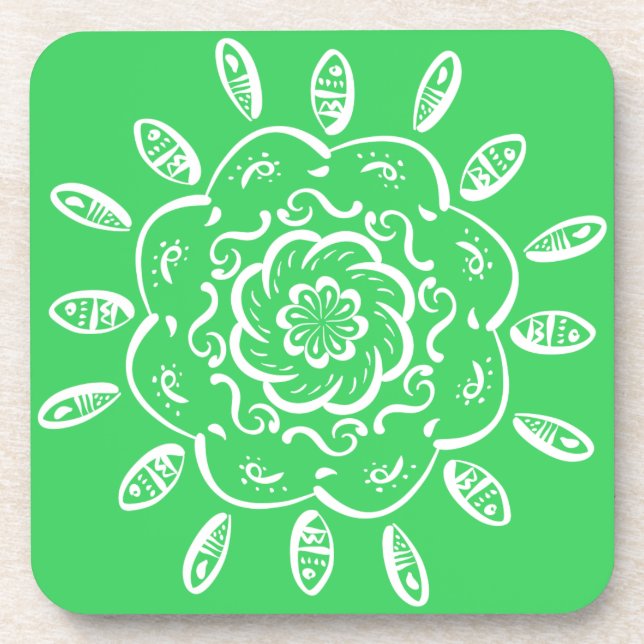 Porta-copo Primavera Mandala (Frente)