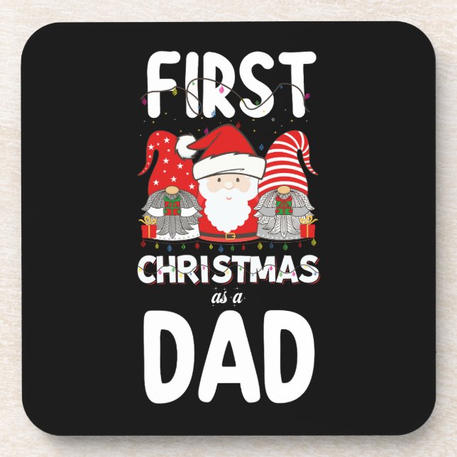 Porta-copo Primeiro Natal Como Filhos De Férias Da Família Pa (Frente)