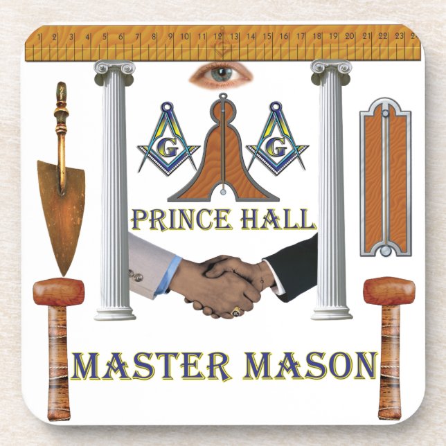 Porta-copo Prince Hall Master Mason (Frente)