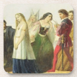 Porta-copo Procissão dos caráteres de Shakespeare (óleo so