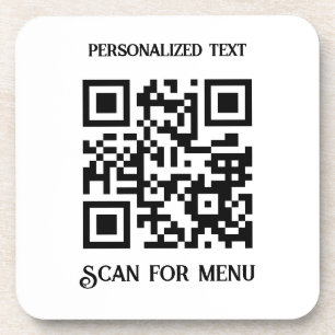 Porta-copo Procurar o QRcode do menu com personalização n.o B