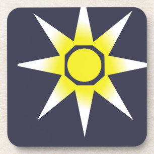 Porta-copo Produto Sun magico branco amarelo