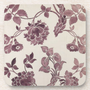 Porta-copo Projete para um damasco de seda, 1752 (lápis e w/