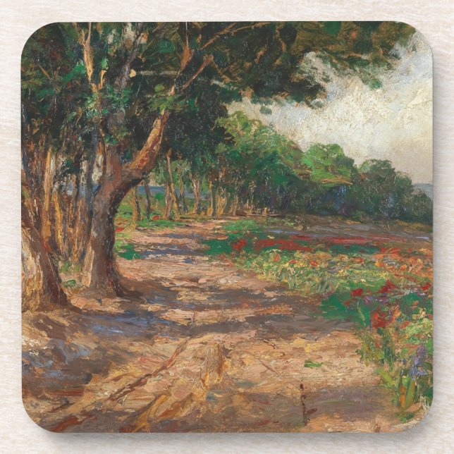 Porta-copo Promenade em Euxinograd com revestimento de Elm (Frente)