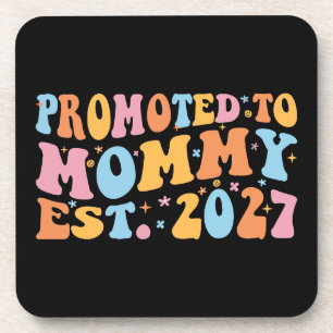 Porta-copo Promovida a Mamãe Est 2027 Anúncio de Nova Mamãe