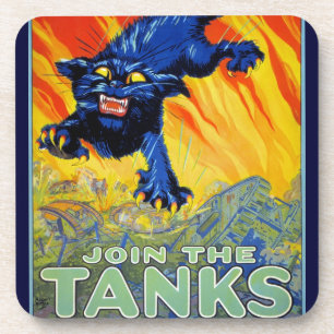 Porta-copo Propaganda militar da guerra do vintage com um